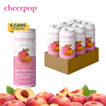 The Fruit Juice Soda - Yuzu + White Peach, 11 fl oz