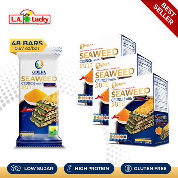 ODEHA Seaweed Crunch with Nuts – Spicy Cheese Taste – Pack of 3