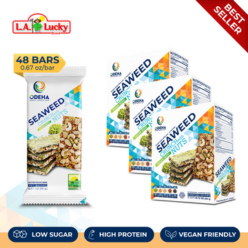 ODEHA Seaweed Crunch with Nuts - Wasabi Taste – Pack of 3