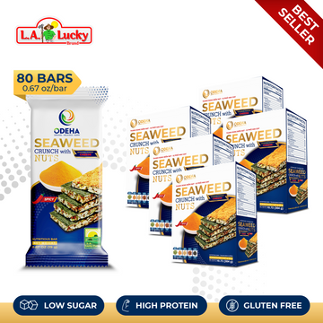 ODEHA Seaweed Crunch with Nuts – Spicy Cheese Taste – Pack of 5