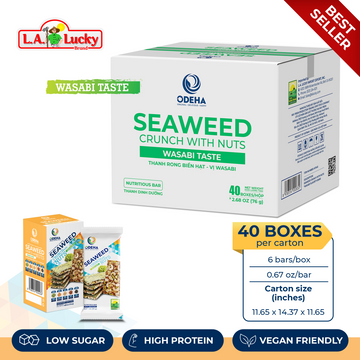 ODEHA Seaweed Crunch with Nuts - Wasabi Taste – Carton