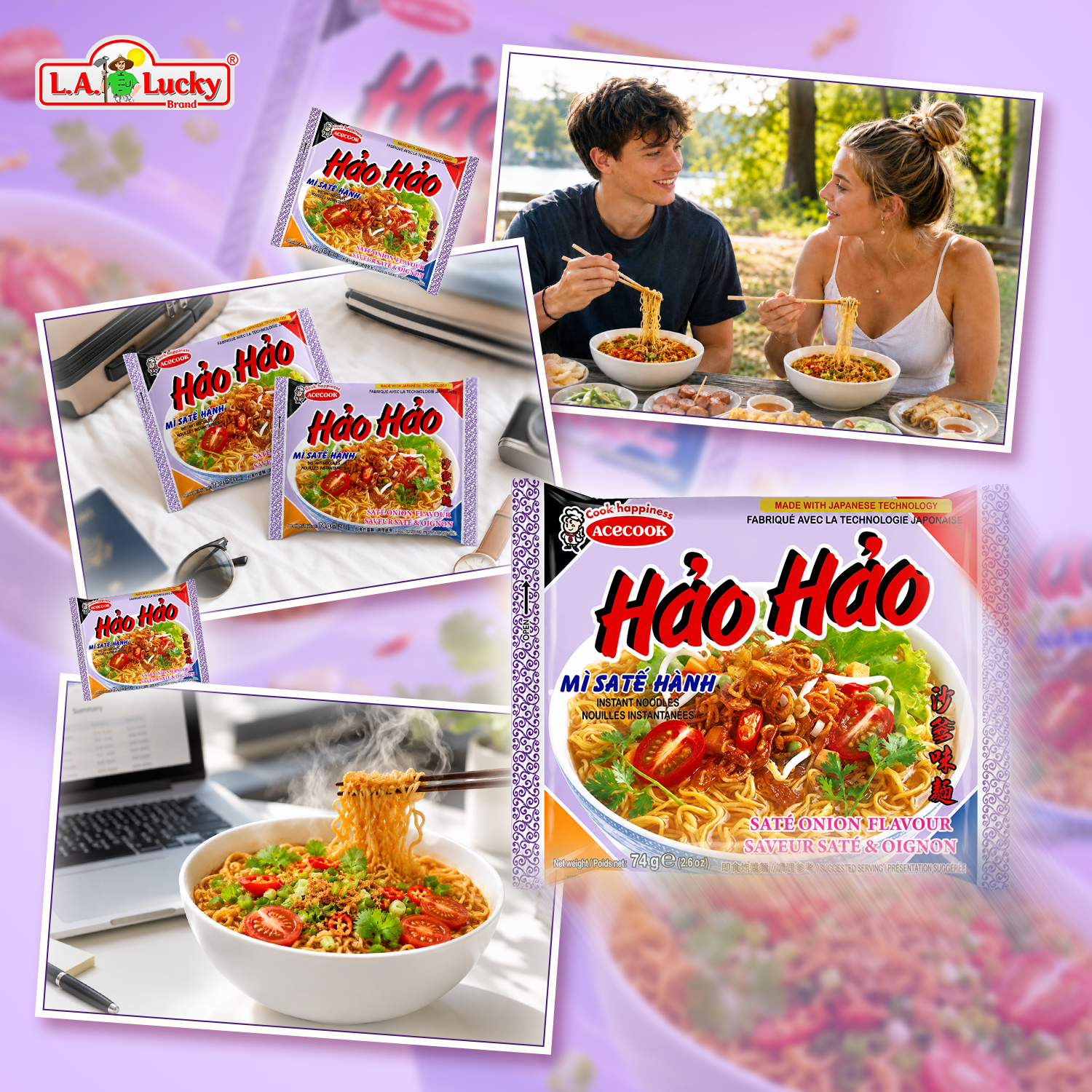 Acecook Hao Hao Sate Onion Flavor Instant Noodles lifestyle meal ideas