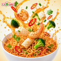 Acecook Mi Lau Thai noodles with spicy seafood broth