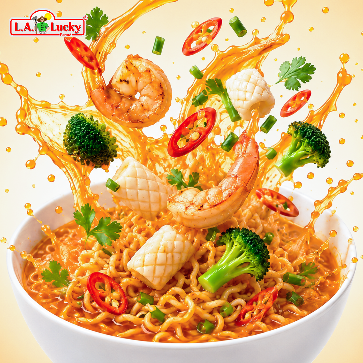 Acecook Mi Lau Thai noodles with spicy seafood broth