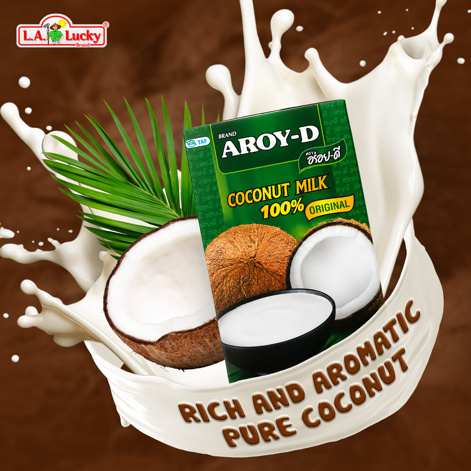 AROY-D 100% Coconut Milk rich and aromatic coconut ingredient