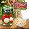 AROY-D Lychee in Syrup, one 20 oz can with lychee fruit