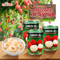 AROY-D Lychee in Syrup, pack of three 20 oz cans