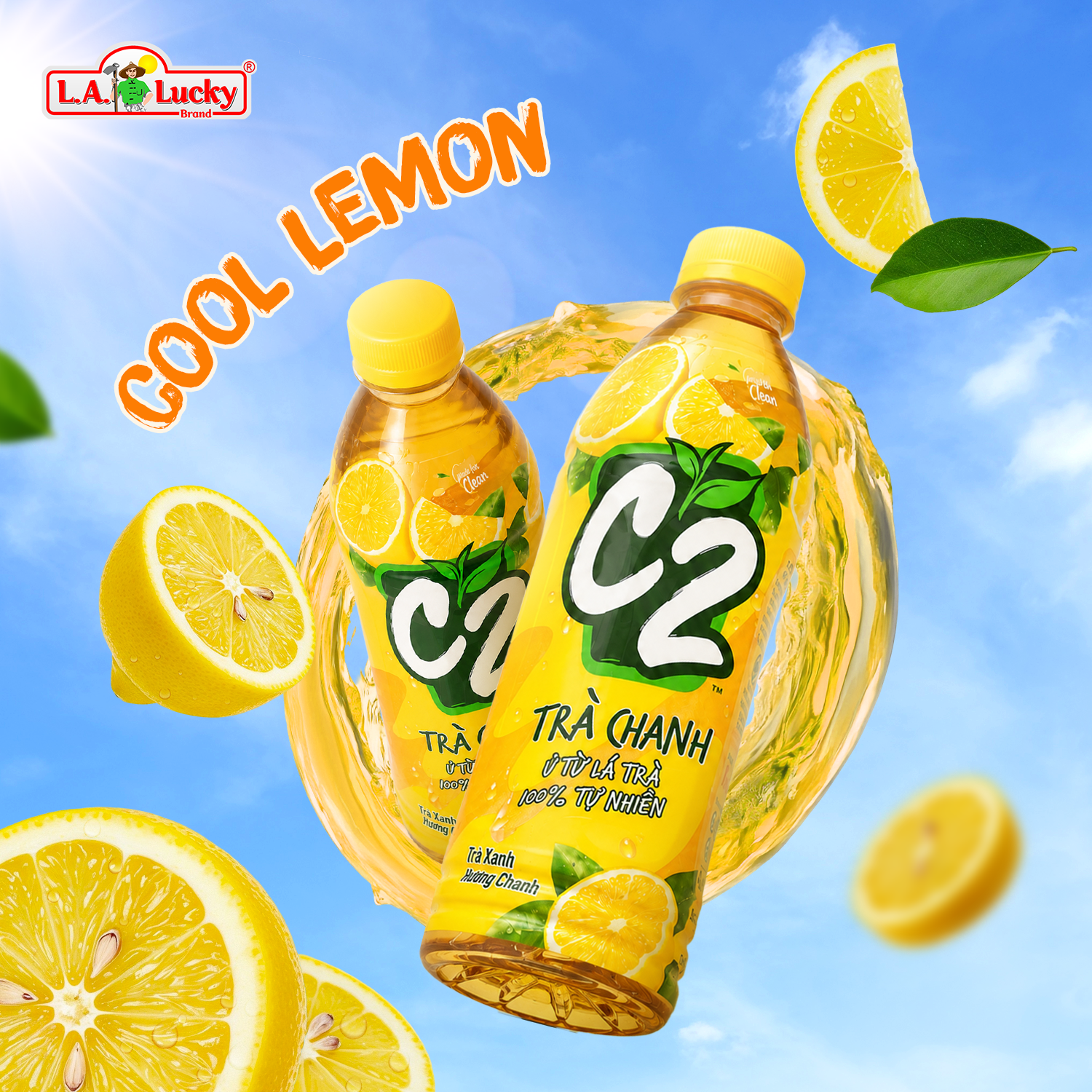 C2 Lemon Green Tea 455 mL cool lemon refreshment