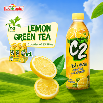 C2 Lemon Green Tea 455 mL Pack of 6