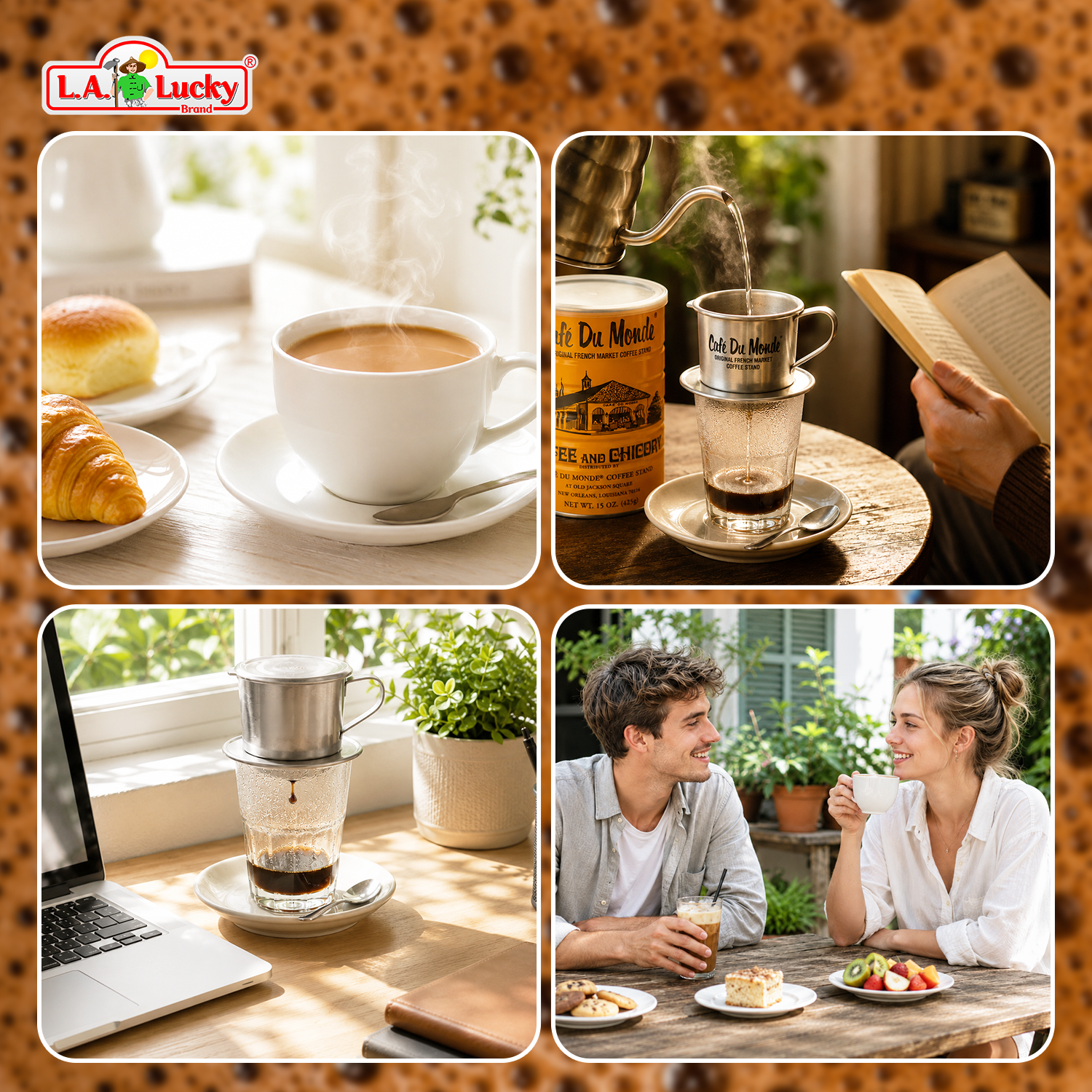 Cafe Du Monde coffee and chicory serving ideas