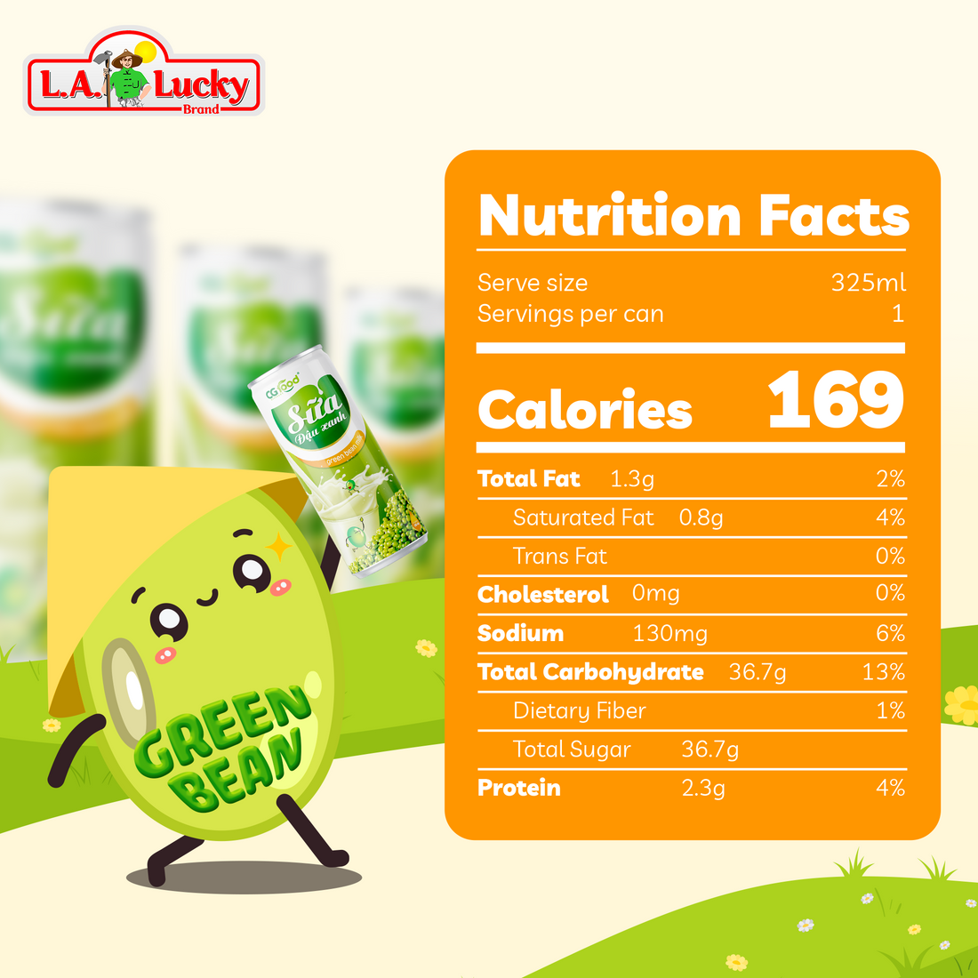 CG Food Green Bean Milk Drink – Smooth & Light Flavor