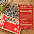 ChaCha Spicy Roasted Sunflower Seeds 250 g bag back