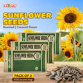 ChaCha Coconut Flavor Roasted Sunflower Seeds pack of 3, 250 g bags