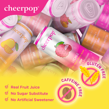 Cheerpop® The Fruit Juice Soda Mixed 6 Flavor, 11 fl oz