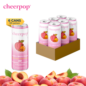 The Fruit Juice Soda - Yuzu + White Peach, 11 fl oz