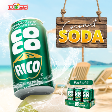 COCO RICO Coconut Soda, 12 fl oz (355ml) Cans
