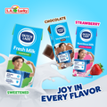 Dutch Lady milk variety pack flavors: chocolate, strawberry, and sweetened