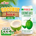 FOCO Coconut Juice with Pulp 520 mL cans, pack of 12