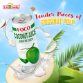 FOCO Coconut Juice with tender pieces of coconut pulp