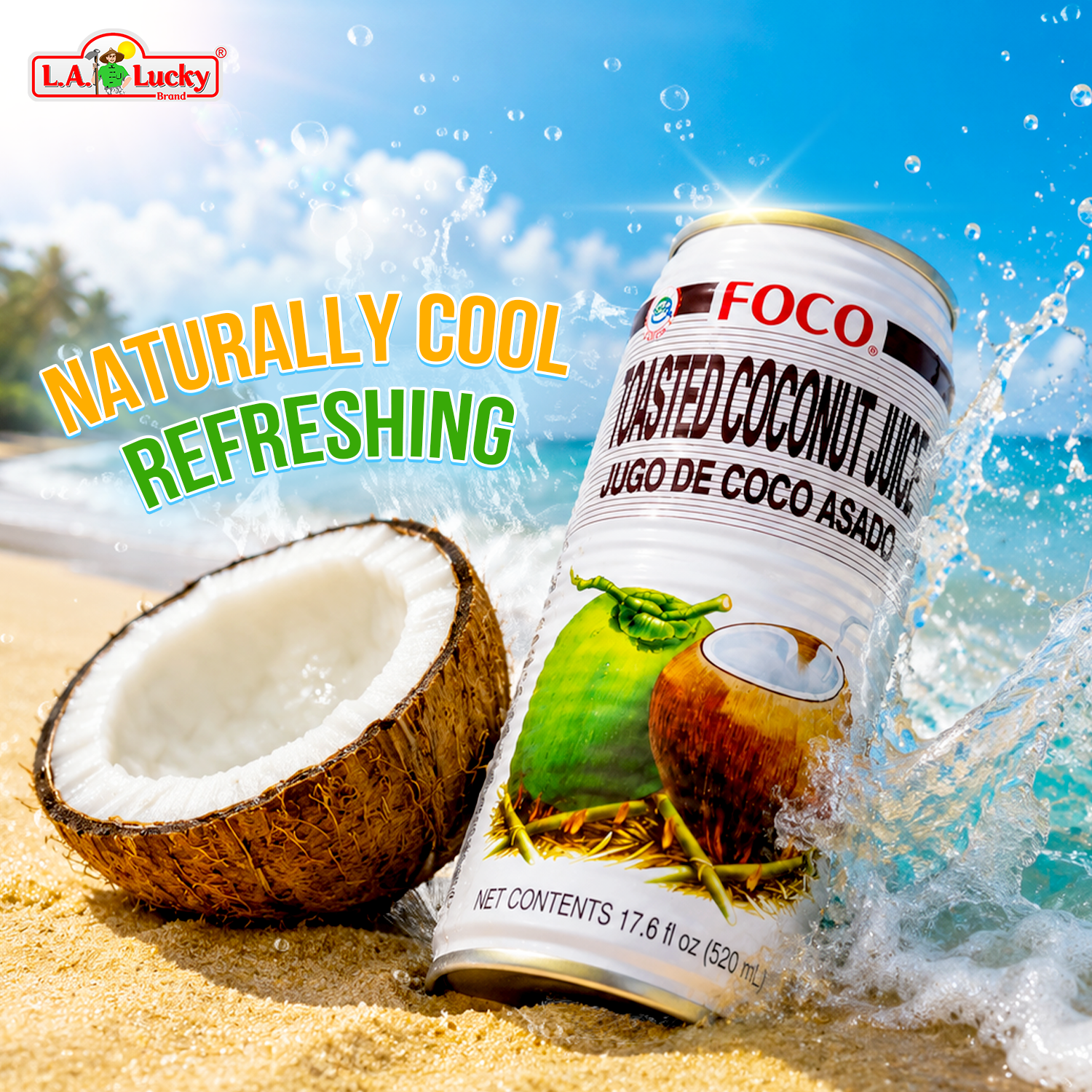 FOCO Roasted Coconut Juice 520 mL beverage image