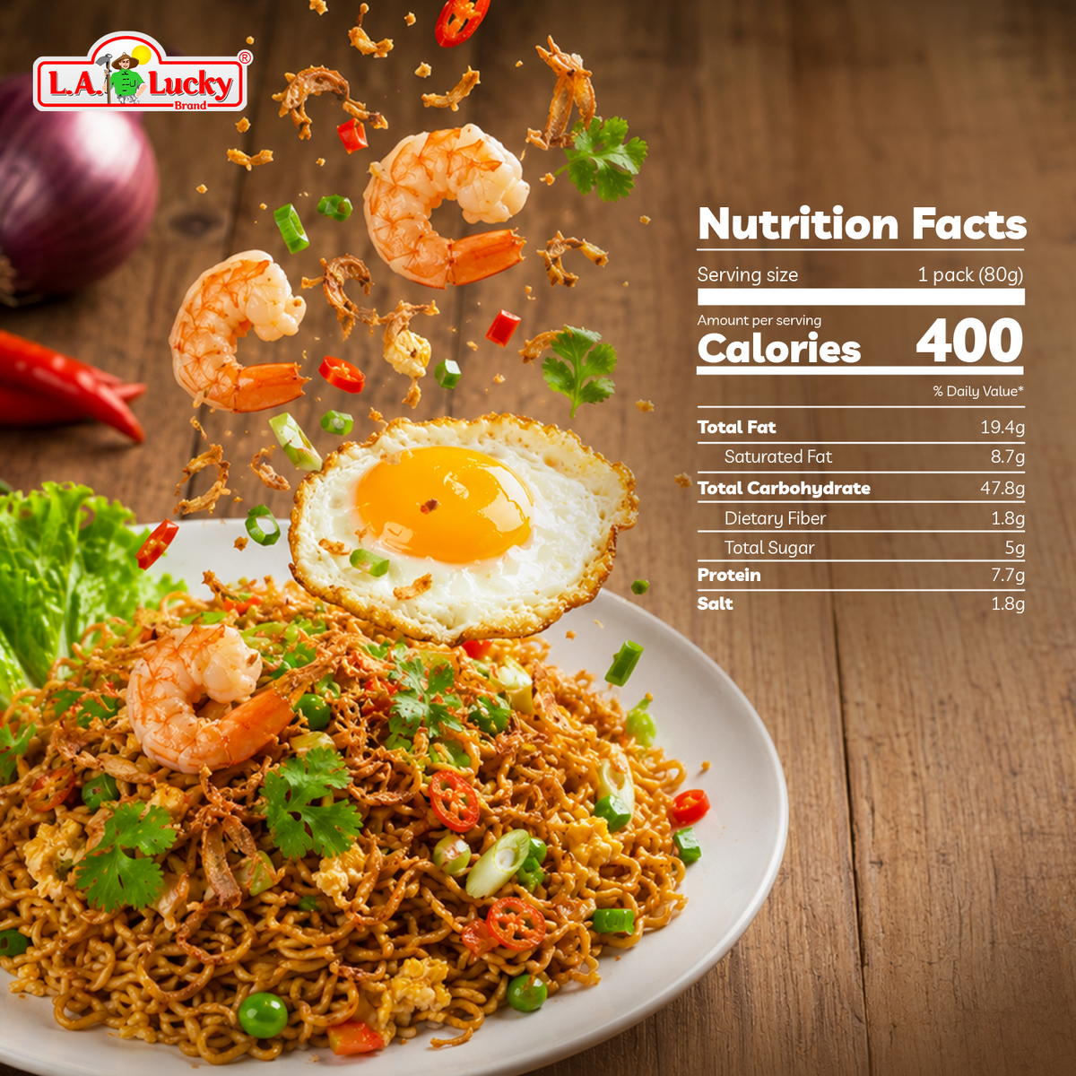 Indomie Mi Goreng Instant Noodles nutrition facts