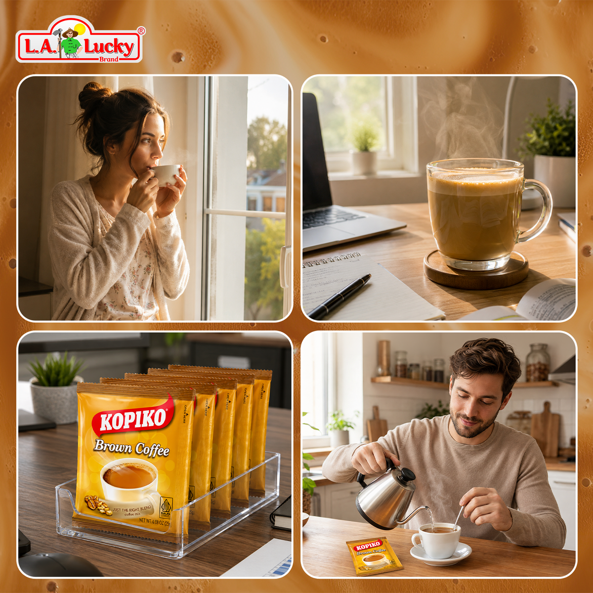 Kopiko Brown Coffee Mix individual sachets for everyday coffee moments