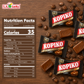 Nutrition facts for Kopiko Coffee Candy jar