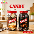 Kopiko Coffee and Cappuccino Candy jar mix, Pack of 2