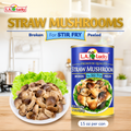 L.A. Lucky Broken Peeled Straw Mushrooms can front