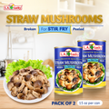 L.A. Lucky Broken Peeled Straw Mushrooms pack of 2