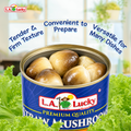 L.A. Lucky Whole Peeled Straw Mushrooms large can detail