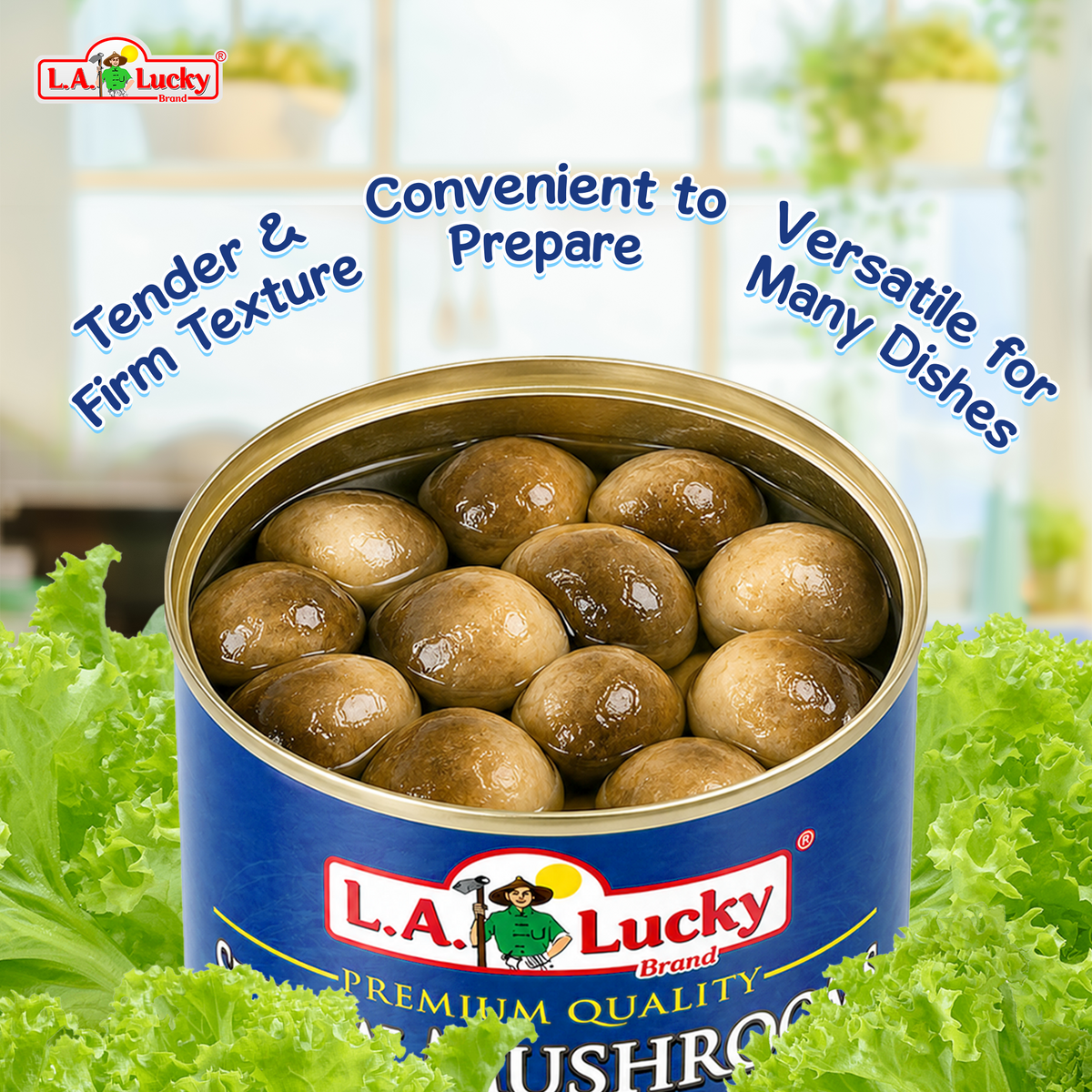 L.A. Lucky Whole Unpeeled Straw Mushrooms cooking idea