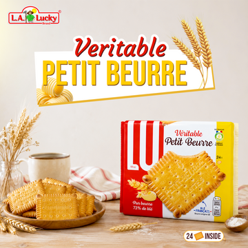 LU Petit Beurre Biscuits, Classic French Butter Cookies, 24 Count