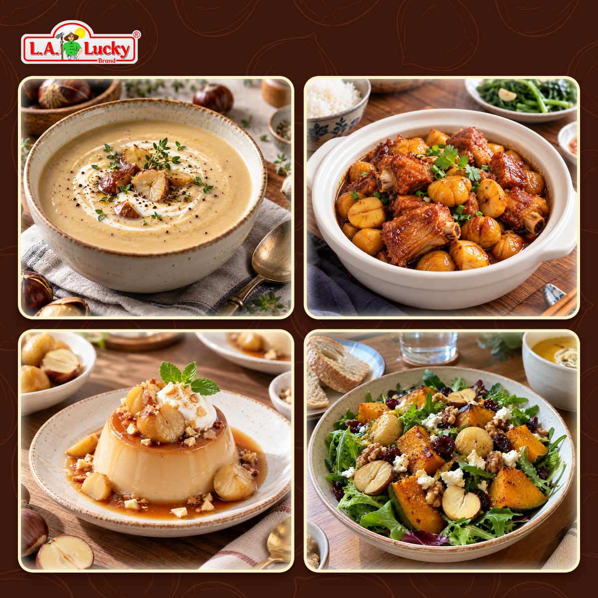 Serving ideas for Lucky Crown Whole Peeled Water Chestnuts