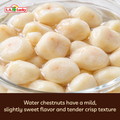 Lucky Crown Whole Peeled Water Chestnuts in water