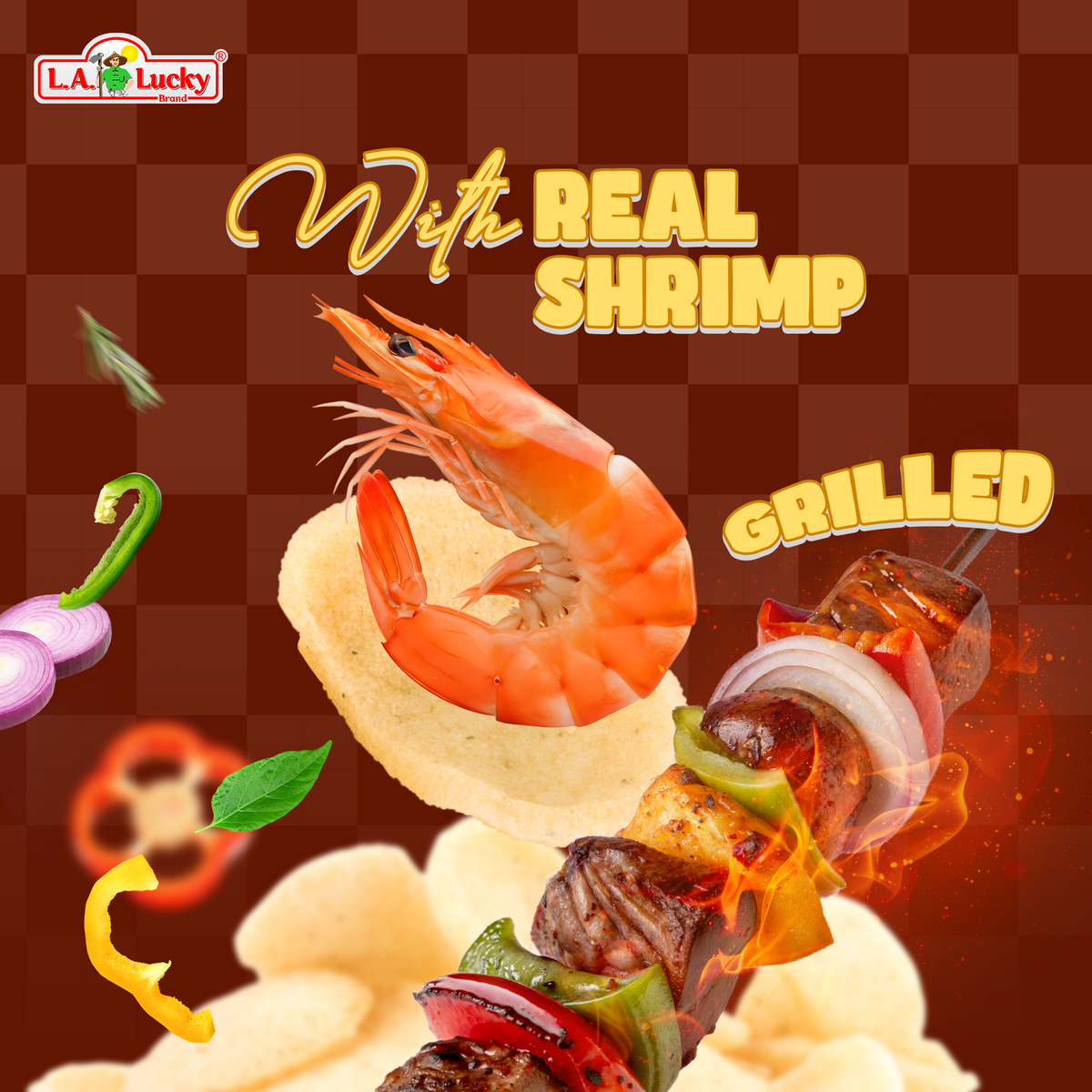 Crispy MARCO POLO BBQ Shrimp Chips snack texture