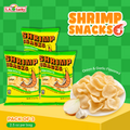 MARCO POLO Onion and Garlic Shrimp Chips 2.5 oz bags Pack of 3 front view