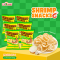 MARCO POLO Onion and Garlic Shrimp Chips 2.5 oz bags Pack of 6 front view