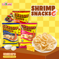 MARCO POLO Shrimp Chips Mix, Pack of 3 with Sour Cream & Onion, Bar-B-Que, and Cheese flavors