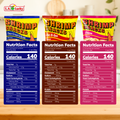 Nutrition facts for MARCO POLO Sour Cream & Onion, Bar-B-Que, and Cheese Shrimp Chips