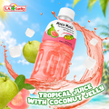 Mogu Mogu Pink Guava Flavored Drink tropical juice with coconut jelly
