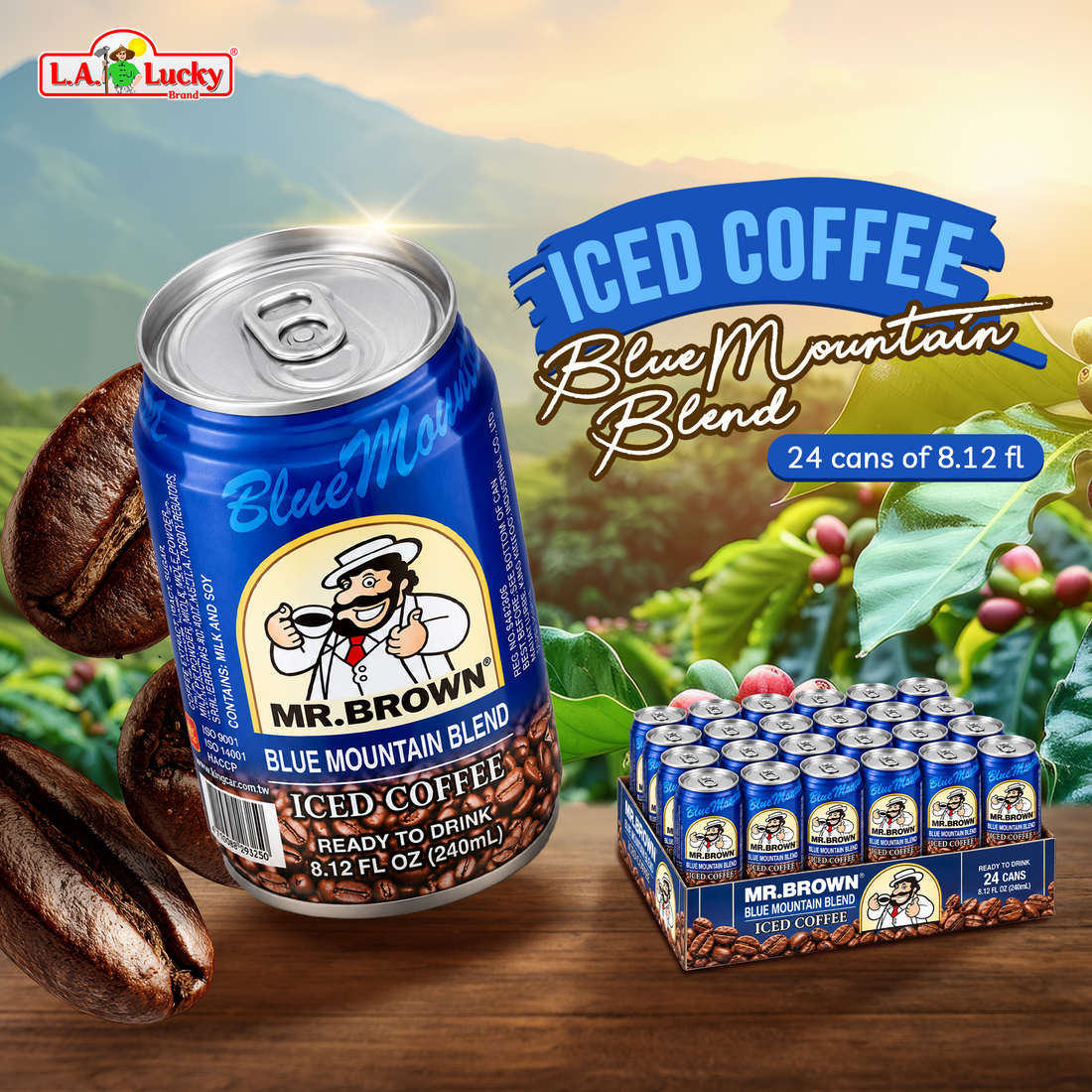 Mr. Brown Blue Mountain Blend Iced Coffee pack of 6 front