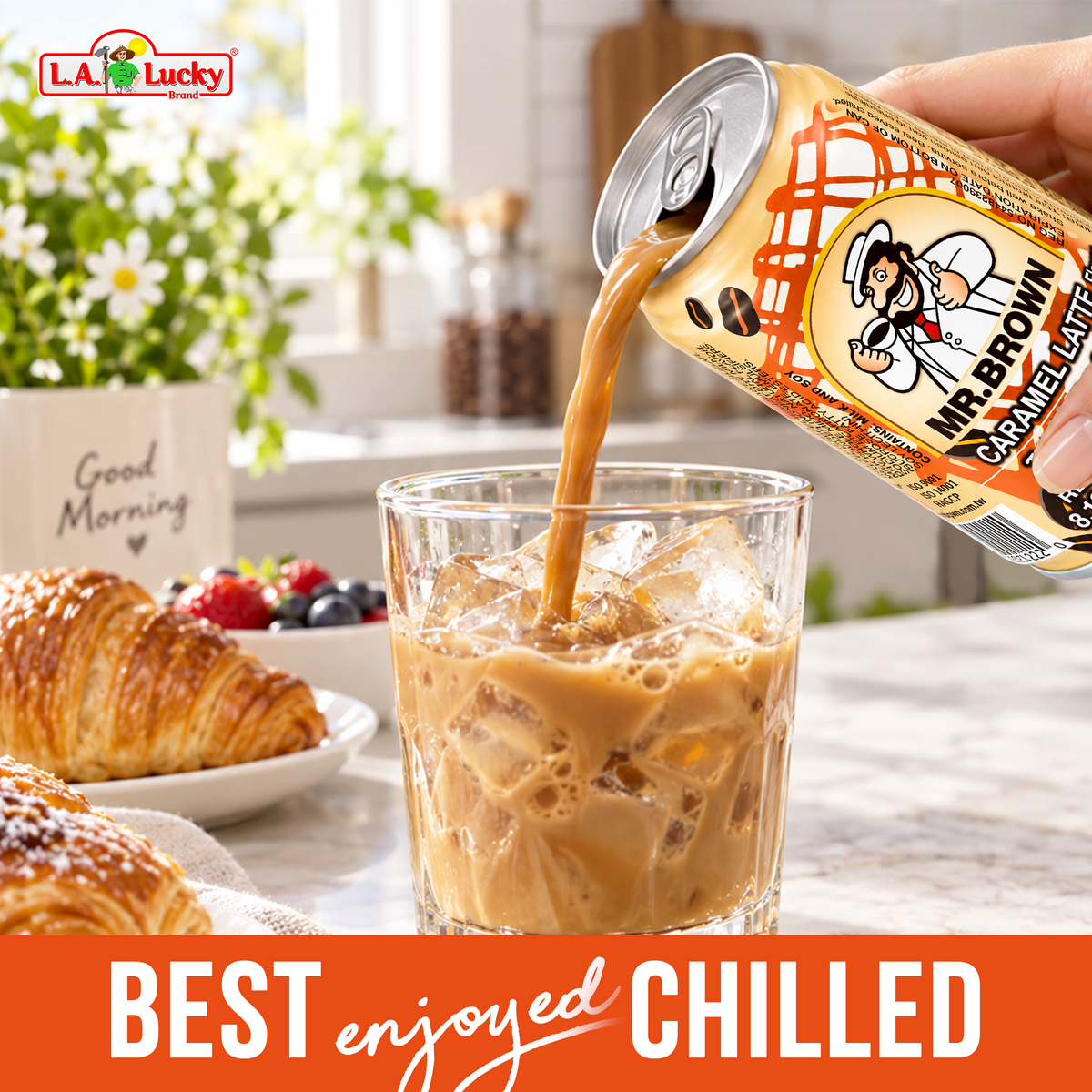 Mr. Brown Caramel Latte Iced Coffee ingredients and package detail