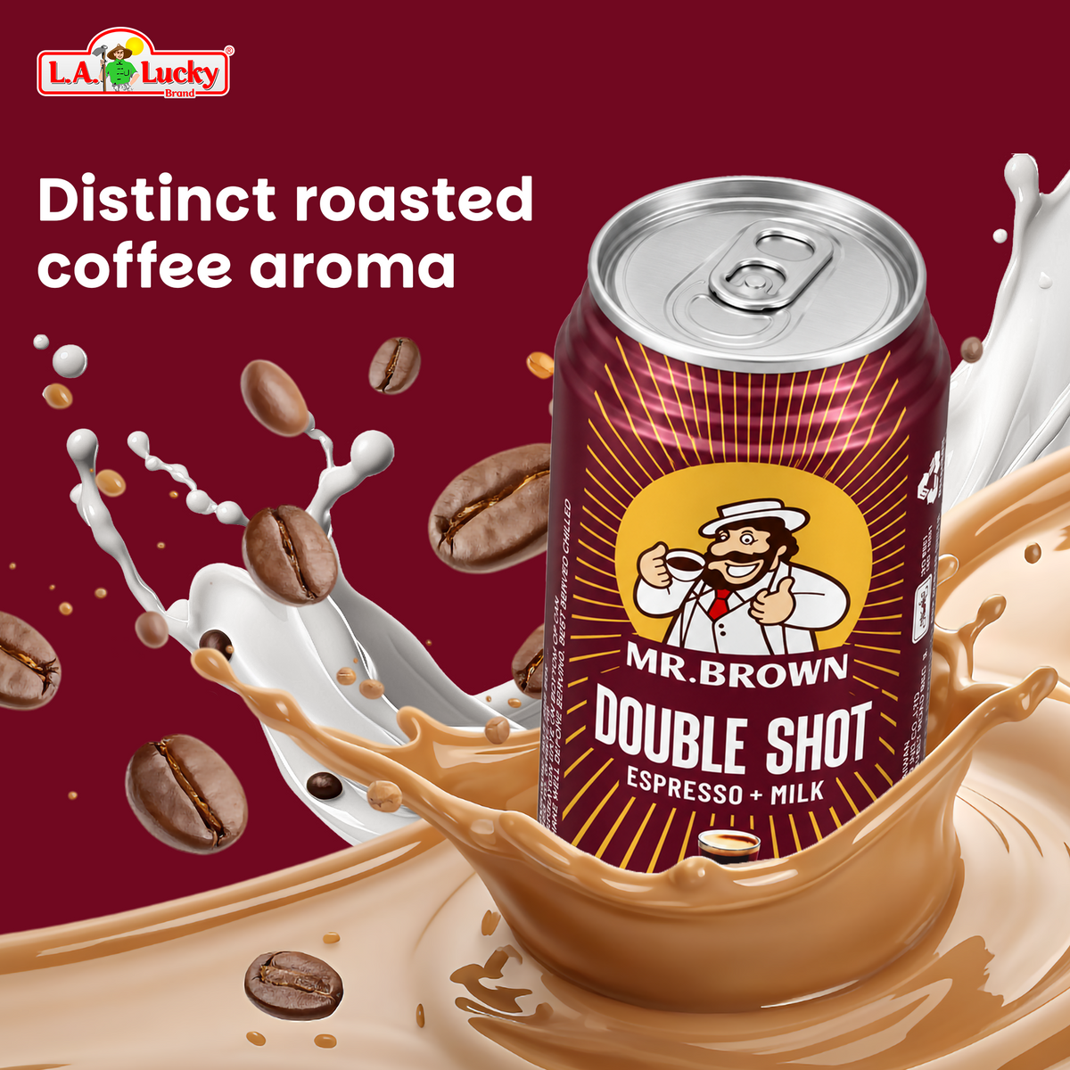 Mr. Brown Double Shot Espresso + Milk canned coffee