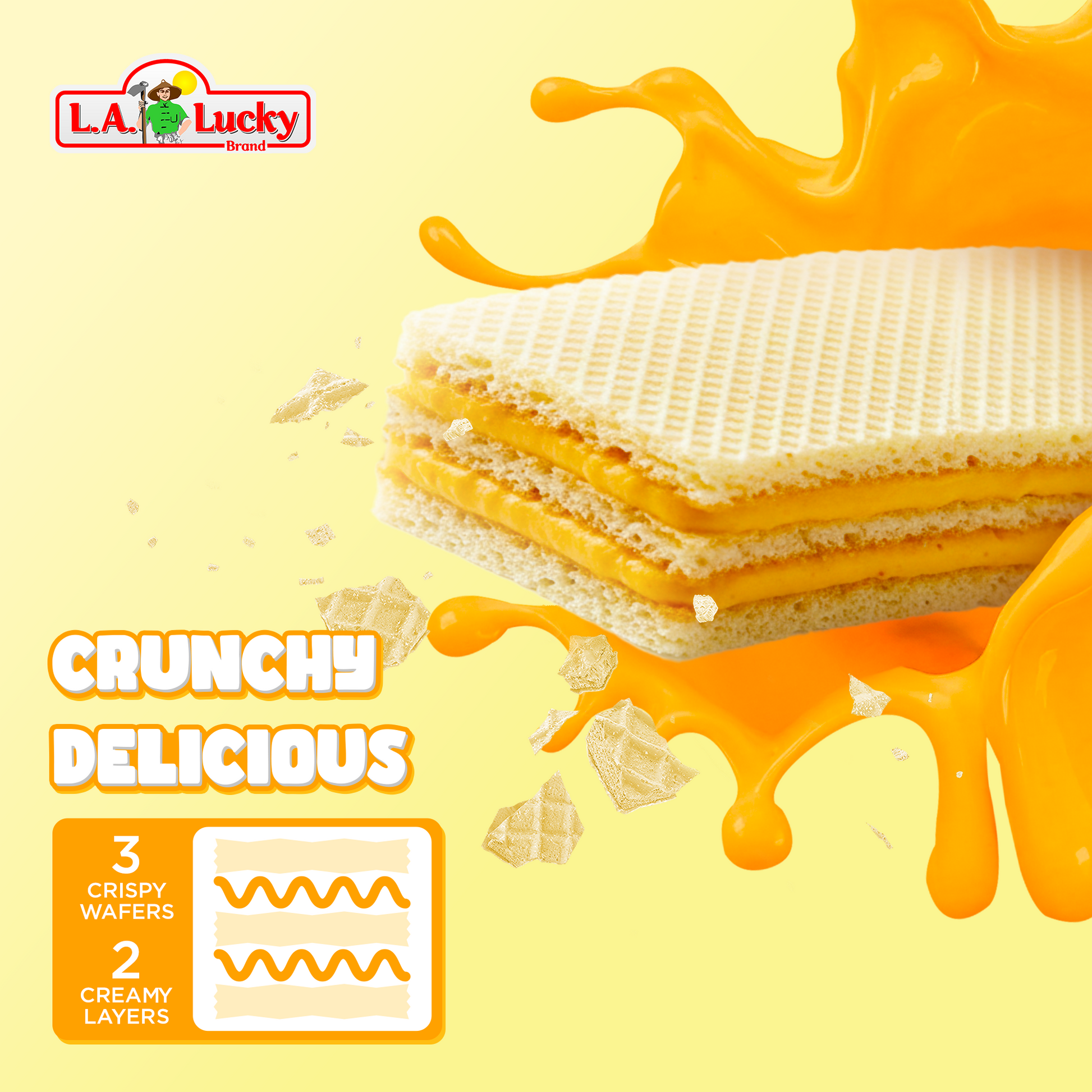 Nabati Richeese cheese cream wafer crispy layers