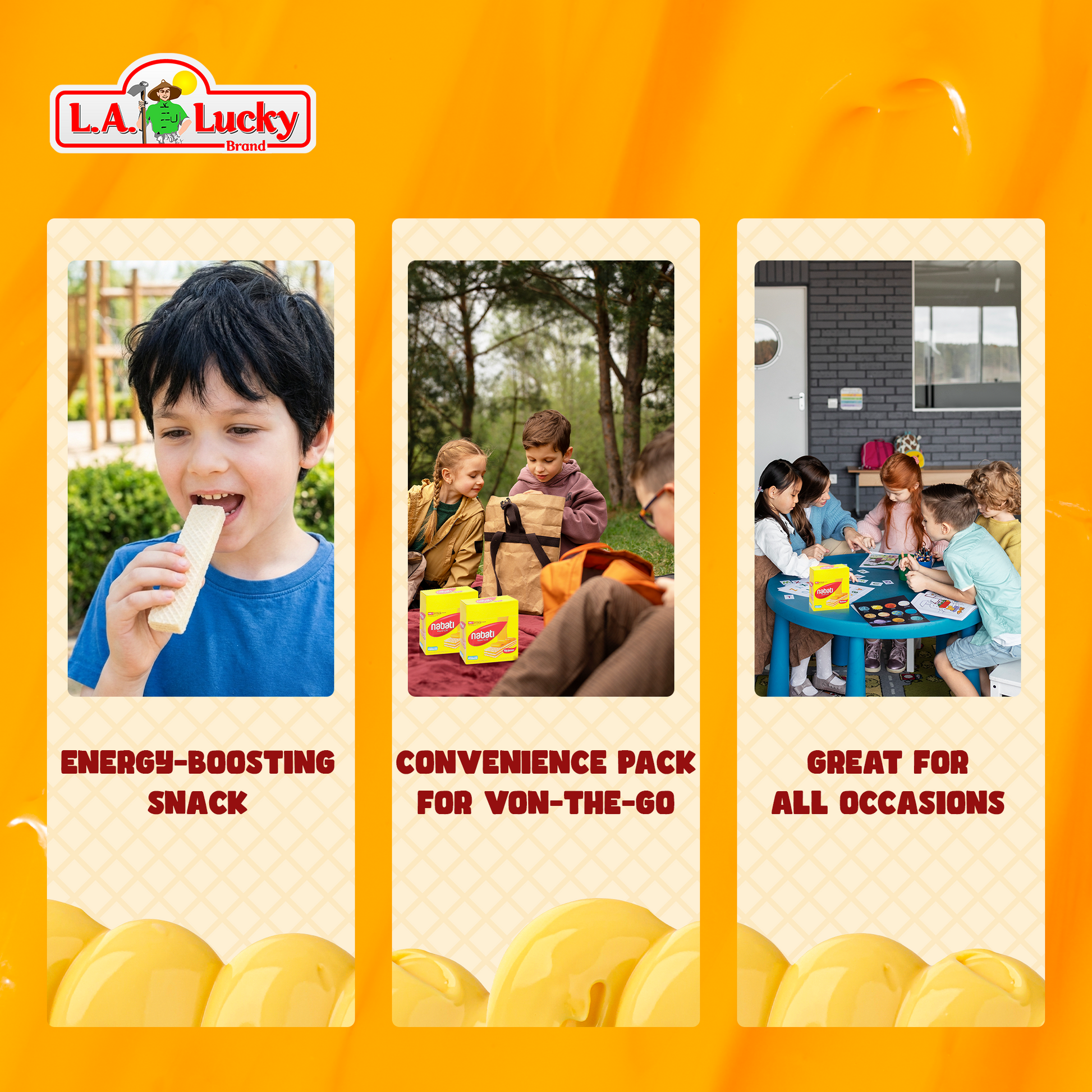 Nabati Richeese cheese cream wafer snack occasions