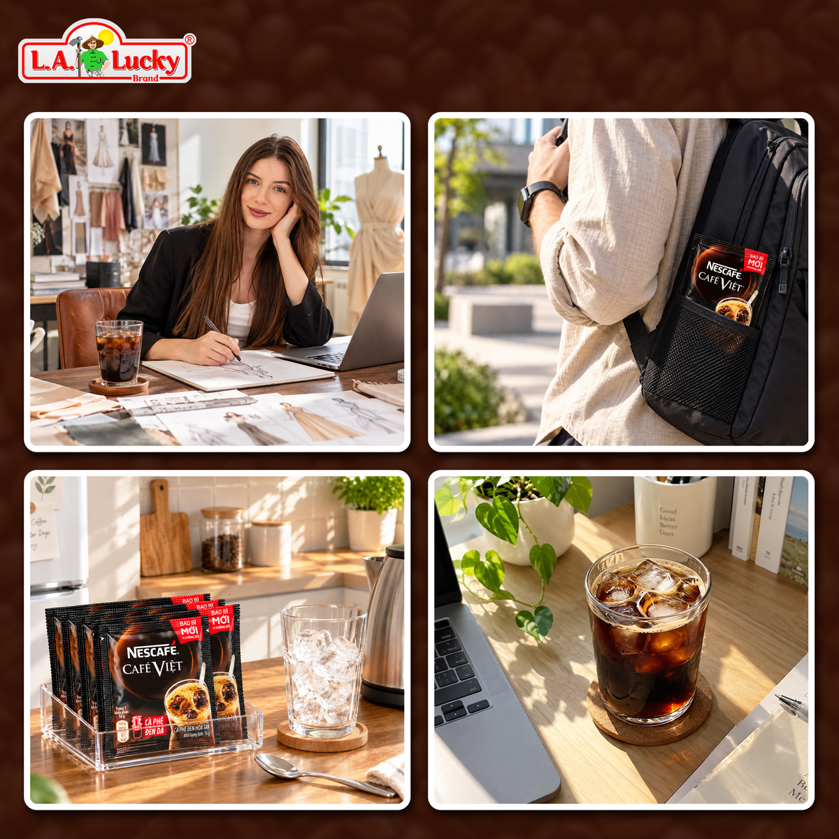 Nescafe Cafe Viet instant coffee sachets for work and travel
