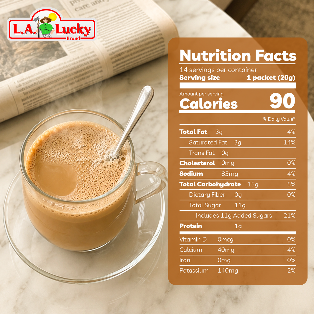 NESCAFÉ Café Việt Milky Iced Coffee – 0.7 oz x 14 Sachets