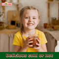 Nestle MILO chocolate malt powder drink served hot or cold
