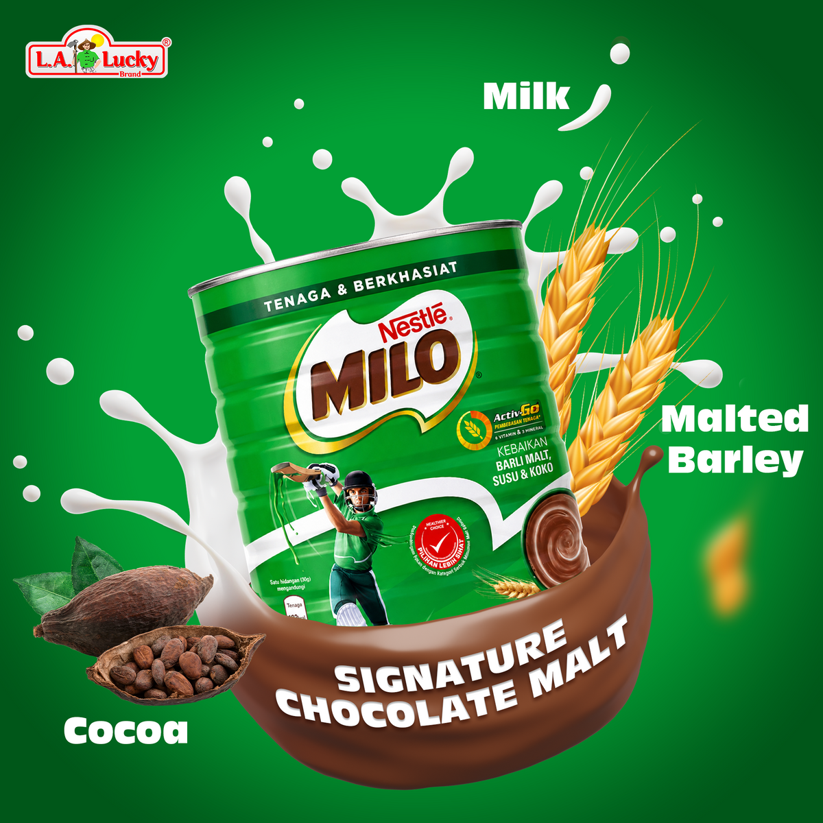 Nestle Milo signature chocolate malt powder 1.4 kg tin